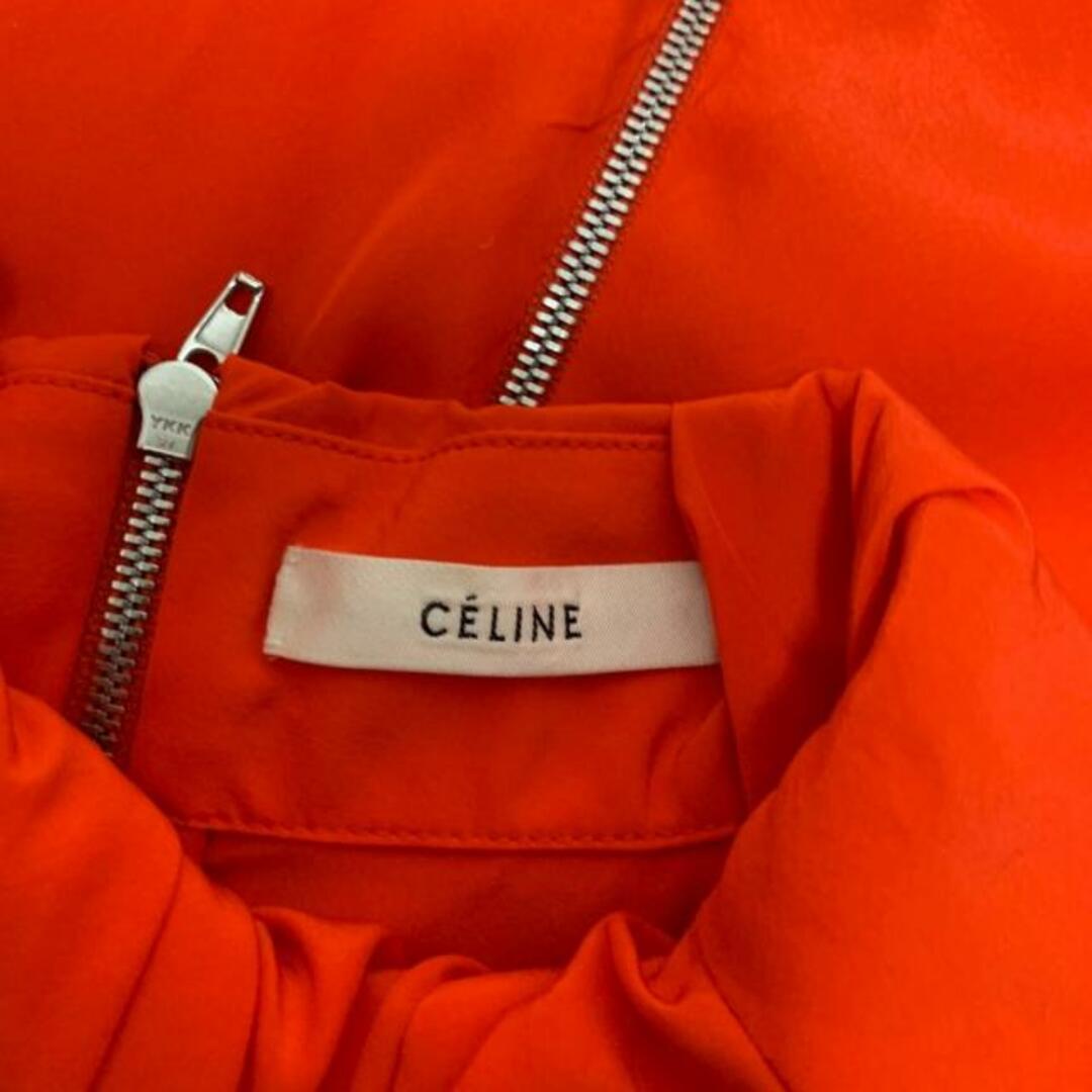 celine(セリーヌ)のCELINE(セリーヌ) チュニック サイズ34 S レディース美品  - オレンジ 半袖/シルク レディースのトップス(チュニック)の商品写真
