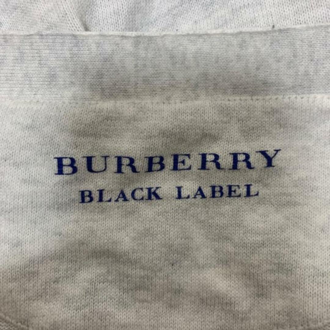 BURBERRY BLACK LABEL(バーバリーブラックレーベル)のBurberry Black Label(バーバリーブラックレーベル) カーディガン サイズ3 L メンズ美品  - ライトグレー×ブルー 長袖 メンズのトップス(カーディガン)の商品写真