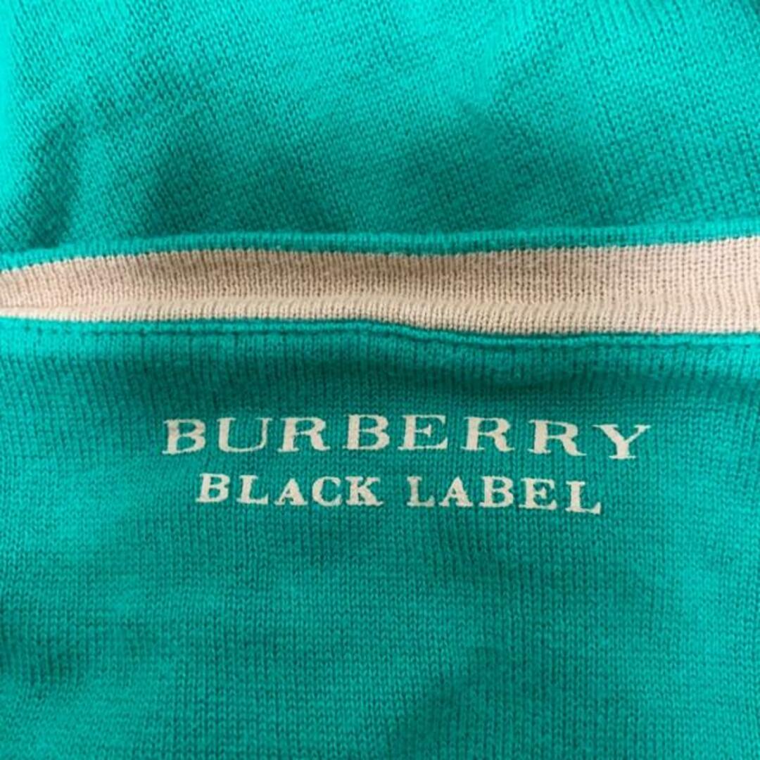 BURBERRY BLACK LABEL(バーバリーブラックレーベル)のBurberry Black Label(バーバリーブラックレーベル) カーディガン サイズ3 L メンズ美品  - グリーン×ベージュ 長袖 メンズのトップス(カーディガン)の商品写真