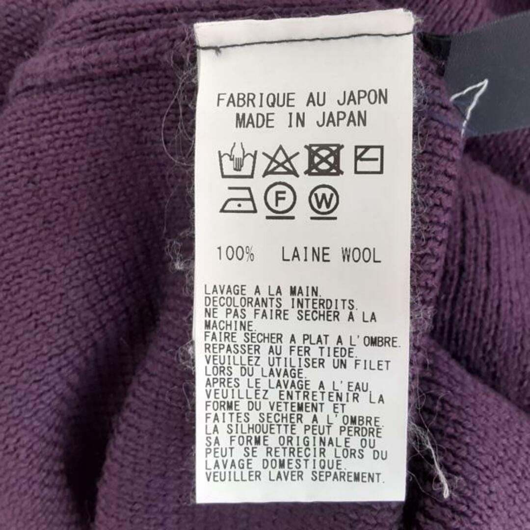 LIMI feu(リミフゥ)のLIMI feu(リミフゥ) 長袖セーター サイズS レディース美品  - パープル その他 襟/フード付き レディースのトップス(ニット/セーター)の商品写真