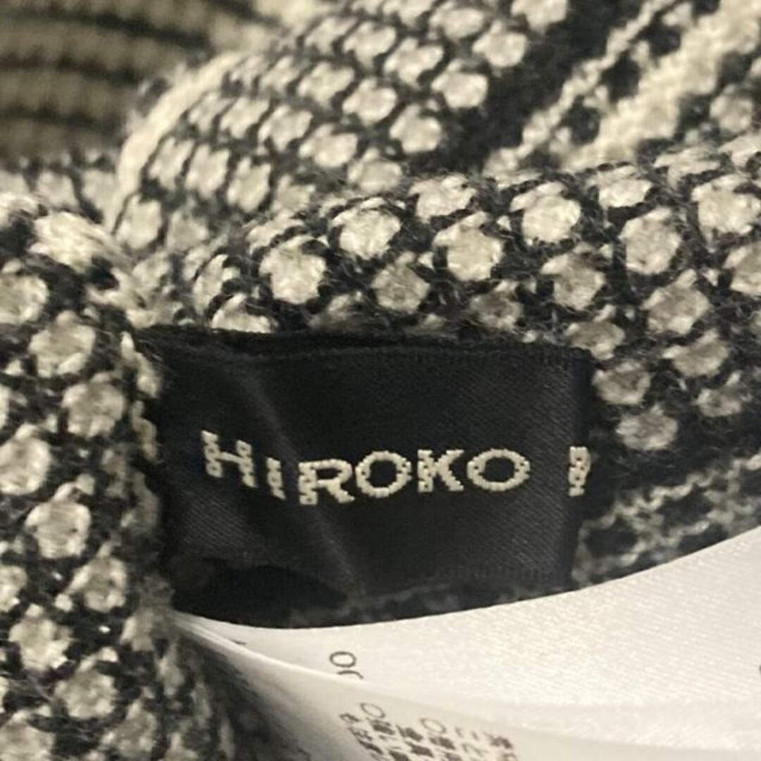 HIROKO KOSHINO(ヒロココシノ)のHIROKO KOSHINO(ヒロココシノ) 長袖セーター サイズ38 M レディース - 白×黒 ハイネック レディースのトップス(ニット/セーター)の商品写真