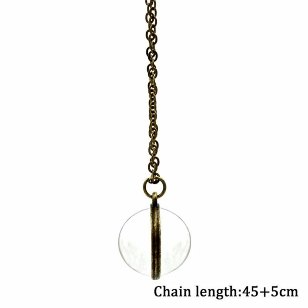 ネックレス 金 チェーン ゴールド レディース アンティーク ガラス メンズ レディースのアクセサリー(ネックレス)の商品写真