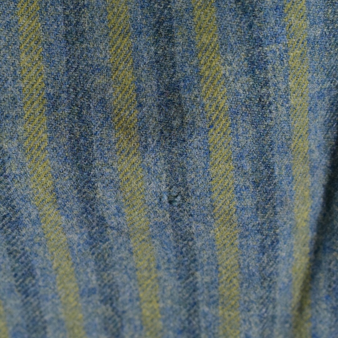 PENDLETON(ペンドルトン)の古着 ウールリッチ WOOLRICH ストライプ柄 半袖 ボタンダウンウールシャツ メンズS /eaa336142 メンズのトップス(シャツ)の商品写真