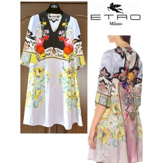 エトロ(ETRO)の格安セール☆極美品 ETRO エトロ 洗練 プレシャス 春夏 ドレス チュニック(チュニック)