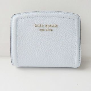 ケイトスペードニューヨーク(kate spade new york)のKate spade(ケイトスペード) 2つ折り財布美品  - KB867 ライトブルー レザー(財布)