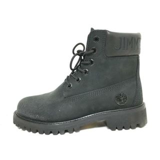 ジミーチュウ(JIMMY CHOO)のJIMMY CHOO(ジミーチュウ) ショートブーツ 5.5W レディース - 黒 ×Timberland/ラメ ヌバック×レザー(ブーツ)