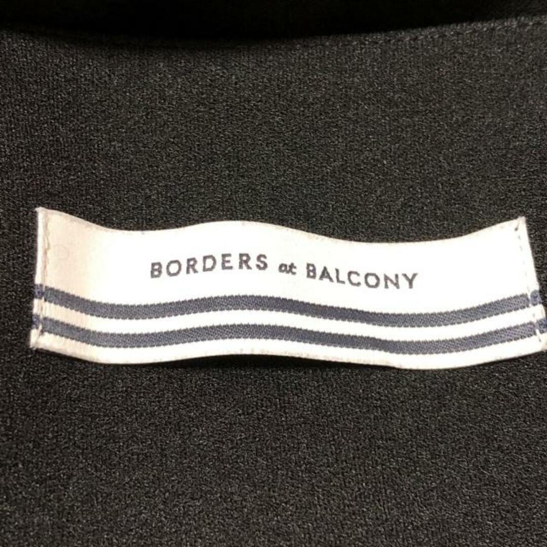 BORDERS at BALCONY(ボーダーズアットバルコニー)のBORDERS at BALCONY(ボーダーズアットバルコニー) ワンピース サイズ36 S レディース - 黒×白 キャミワンピ/ロング/フリル レディースのワンピース(その他)の商品写真