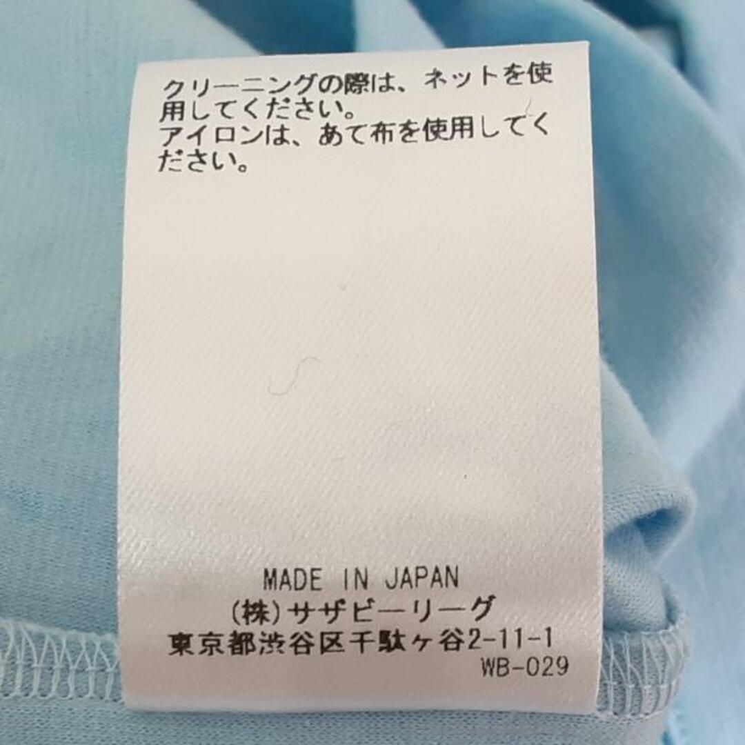 ebure(エブール) 半袖Tシャツ サイズ38 M レディース美品  - ライトブルー クルーネック/Ron Herman レディースのトップス(Tシャツ(半袖/袖なし))の商品写真