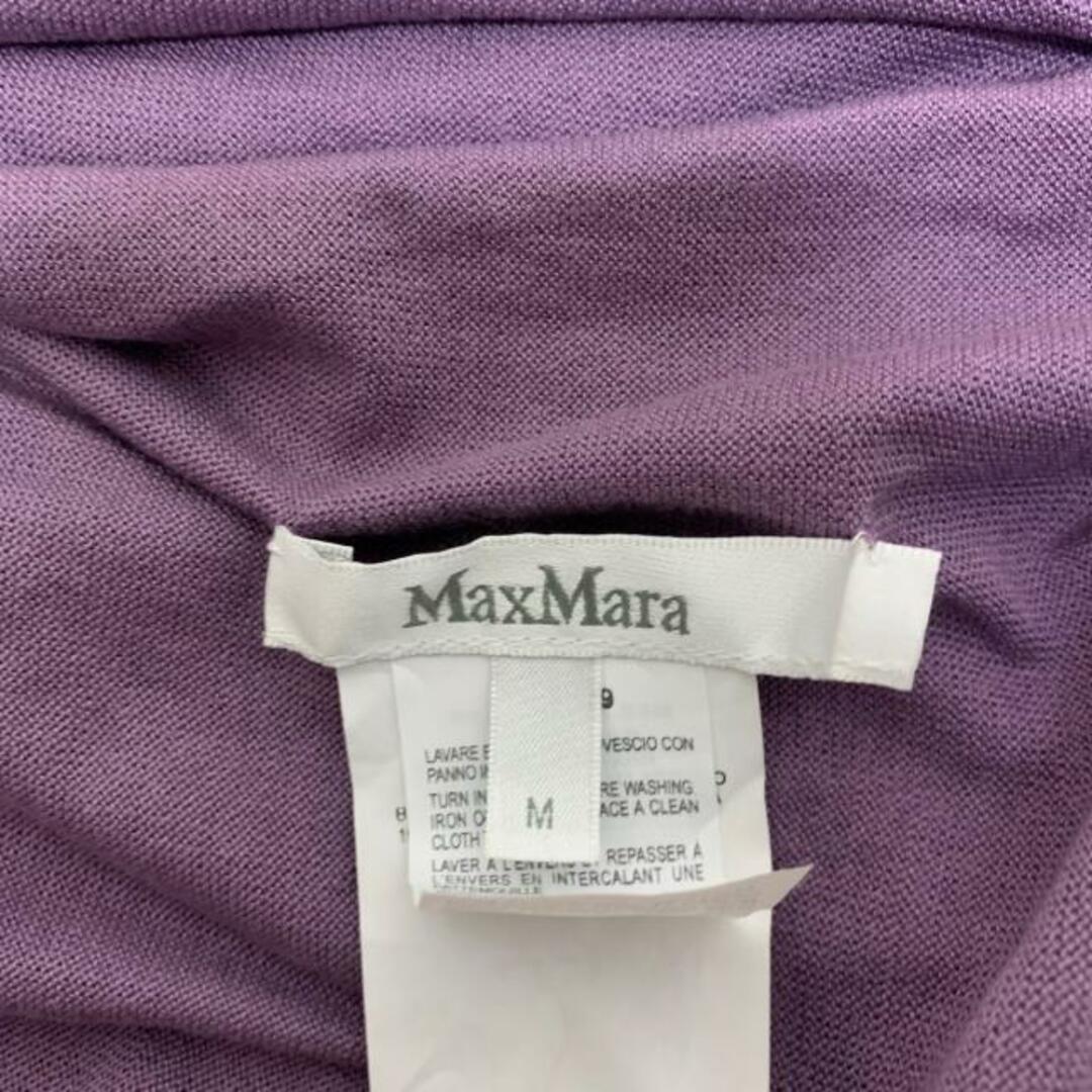 Max Mara(マックスマーラ)のMax Mara(マックスマーラ) カーディガン サイズM レディース美品  - パープル 長袖 レディースのトップス(カーディガン)の商品写真