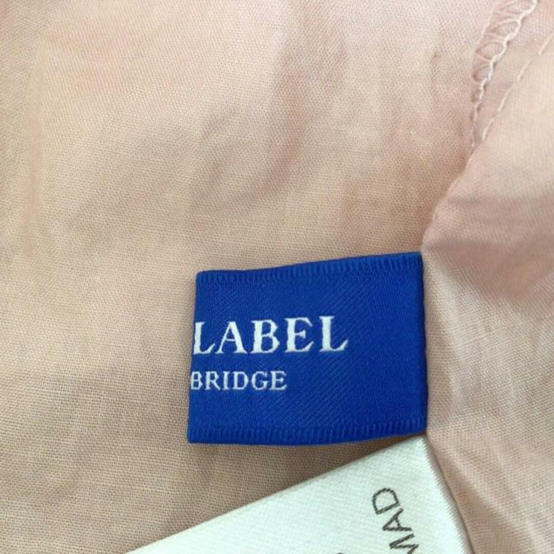 BLUE LABEL CRESTBRIDGE(ブルーレーベルクレストブリッジ)のBLUE LABEL CRESTBRIDGE(ブルーレーベルクレストブリッジ) チュニック サイズ38 M レディース - ライトピンク×アイボリー×マルチ ボウタイ/半袖/チェック柄 レディースのトップス(チュニック)の商品写真