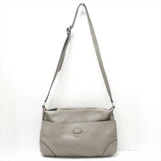 FENDI - FENDI(フェンディ) ショルダーバッグ セレリア 8BT194 グレー レザー