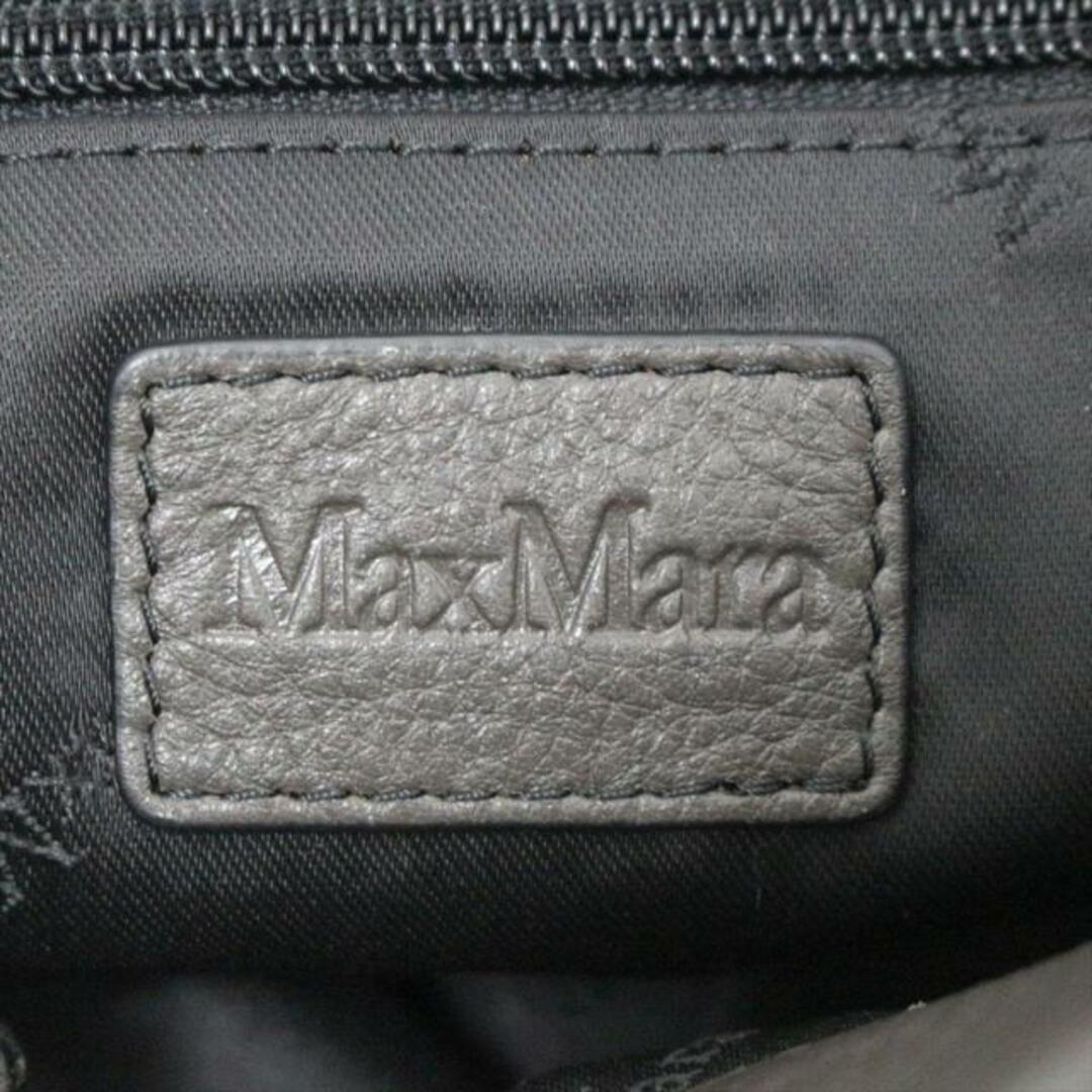 Max Mara(マックスマーラ)のMax Mara(マックスマーラ) ショルダーバッグ - ダークグレー スタッズ レザー レディースのバッグ(ショルダーバッグ)の商品写真