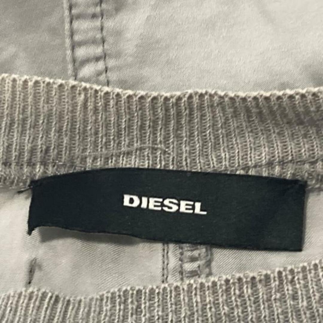 DIESEL(ディーゼル)のDIESEL(ディーゼル) トレーナー サイズXS レディース - グレー×ライトグレー 長袖/異素材切替 レディースのトップス(トレーナー/スウェット)の商品写真