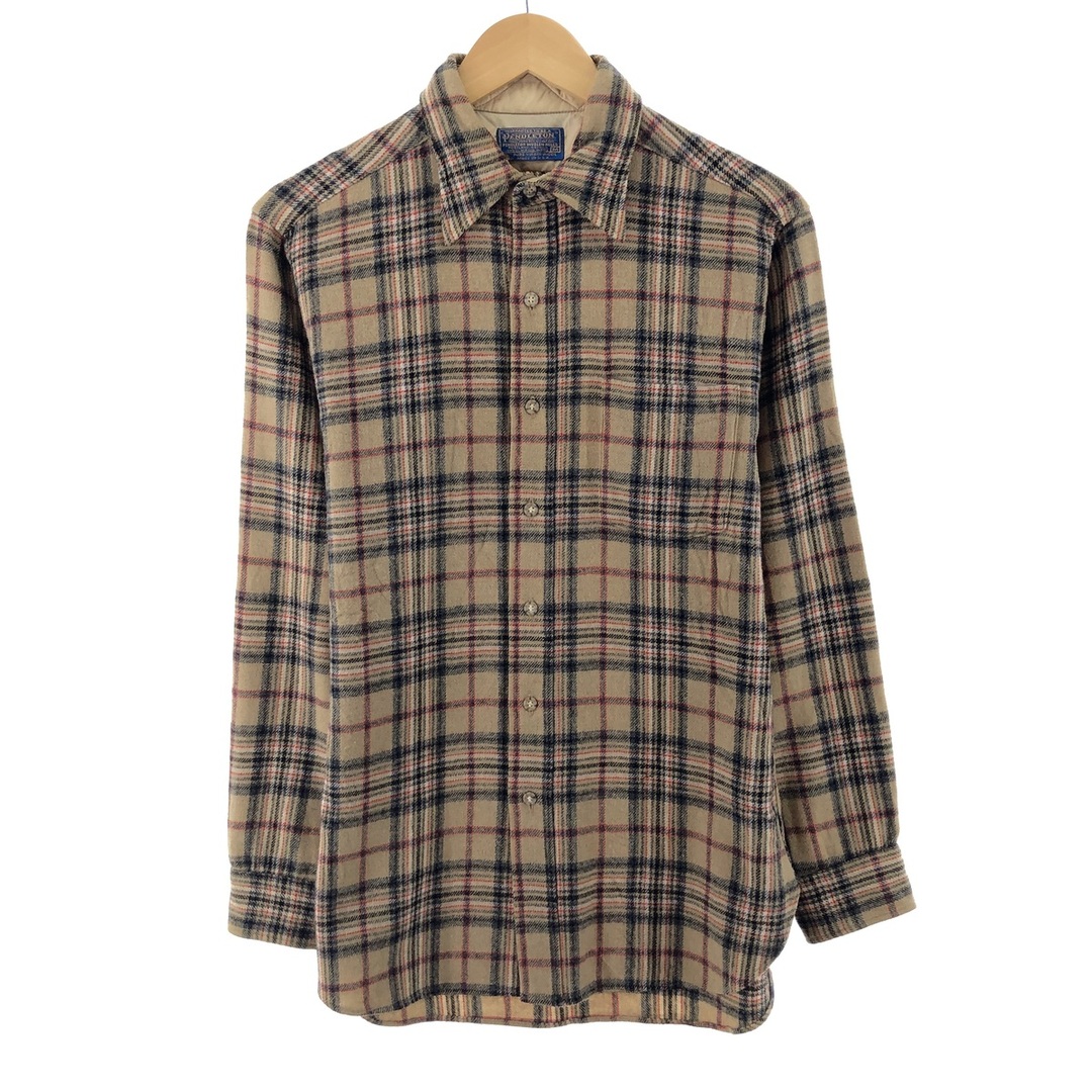 PENDLETON(ペンドルトン)の古着 70年代 ペンドルトン PENDLETON チェック柄 長袖 ウールシャツ USA製 メンズM ヴィンテージ /eaa385321 メンズのトップス(シャツ)の商品写真