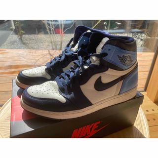 ナイキ(NIKE)のNIKE エアジョーダン1 HIGH OG オブシディアン 27.5cm(スニーカー)