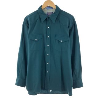 ペンドルトン(PENDLETON)の古着 70年代 ペンドルトン PENDLETON HIGH GRADE WESTERN WEAR ウールウエスタンシャツ USA製 メンズXL ヴィンテージ /eaa385322(シャツ)