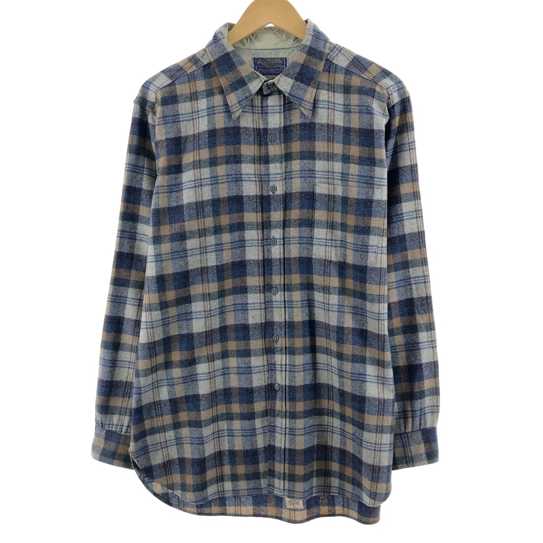 PENDLETON(ペンドルトン)の古着 70年代 ペンドルトン PENDLETON チェック柄 長袖 ウールシャツ USA製 メンズL ヴィンテージ /eaa385323 メンズのトップス(シャツ)の商品写真