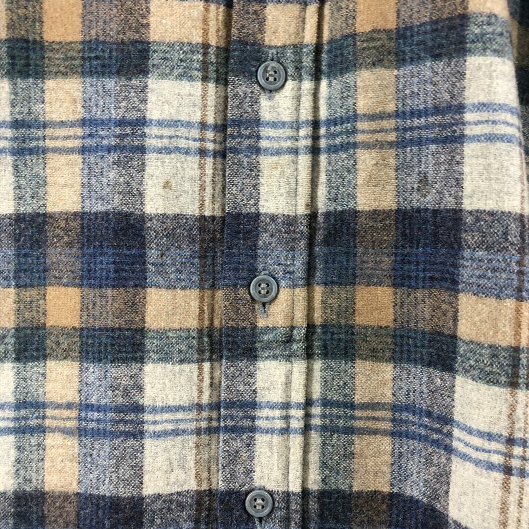 PENDLETON(ペンドルトン)の古着 70年代 ペンドルトン PENDLETON チェック柄 長袖 ウールシャツ USA製 メンズL ヴィンテージ /eaa385323 メンズのトップス(シャツ)の商品写真