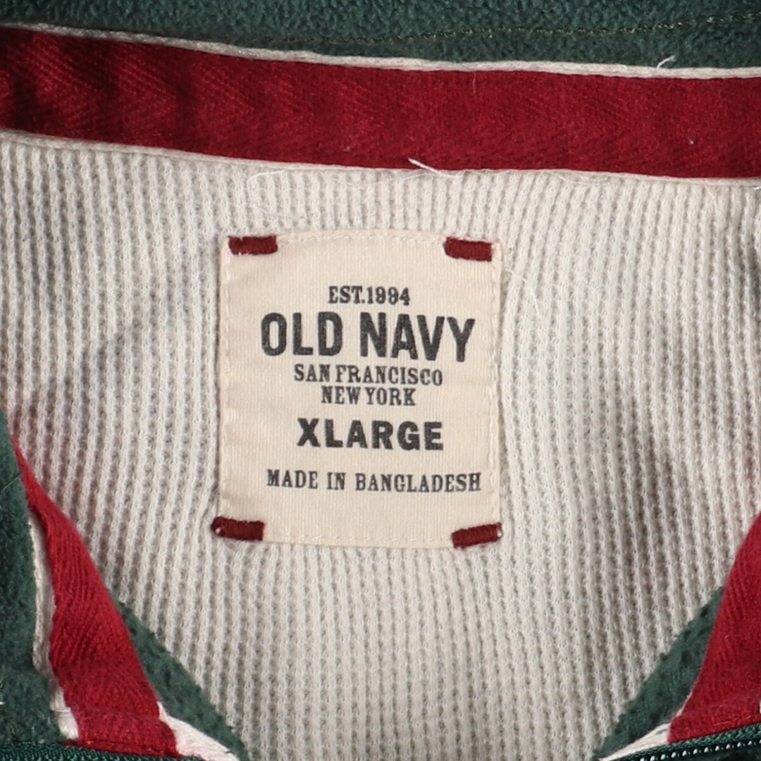 古着 オールドネイビー OLD NAVY ハーフジップ フリースプルオーバー メンズXL /eaa362144 メンズのジャケット/アウター(その他)の商品写真