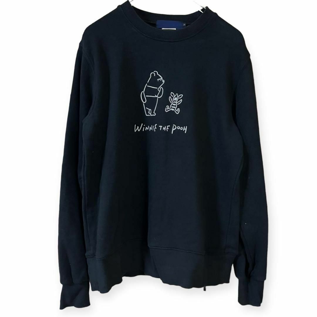 BEAMS(ビームス)のYu Nagaba×BEAMS T プーさんクルーネック　ブラック　S メンズのトップス(スウェット)の商品写真