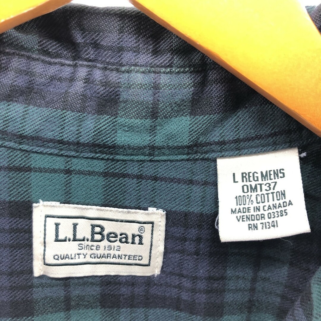L.L.Bean(エルエルビーン)の古着 エルエルビーン L.L.Bean RELAXED FIT 長袖 ボタンダウン ヘビーネルチェックシャツ メンズXL /eaa385417 メンズのトップス(シャツ)の商品写真