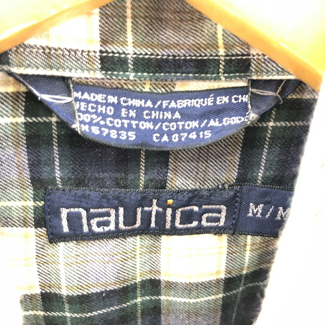 NAUTICA(ノーティカ)の古着 90年代 ノーティカ NAUTICA 長袖 ボタンダウン フランネルチェックシャツ メンズL ヴィンテージ /eaa384941 メンズのトップス(シャツ)の商品写真