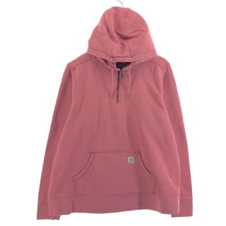 古着 カーハート Carhartt スウェットハーフジップパーカー レディースXL /eaa384708