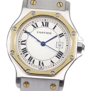 カルティエ(Cartier)のカルティエ CARTIER 81037288 サントスオクタゴンLM YGベゼル 自動巻き ボーイズ _815281(腕時計(アナログ))