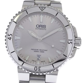 オリス(ORIS)のオリス ORIS 01 733 7676 4141-07 アクイス デイト 自動巻き メンズ 保証書付き_809061(腕時計(アナログ))