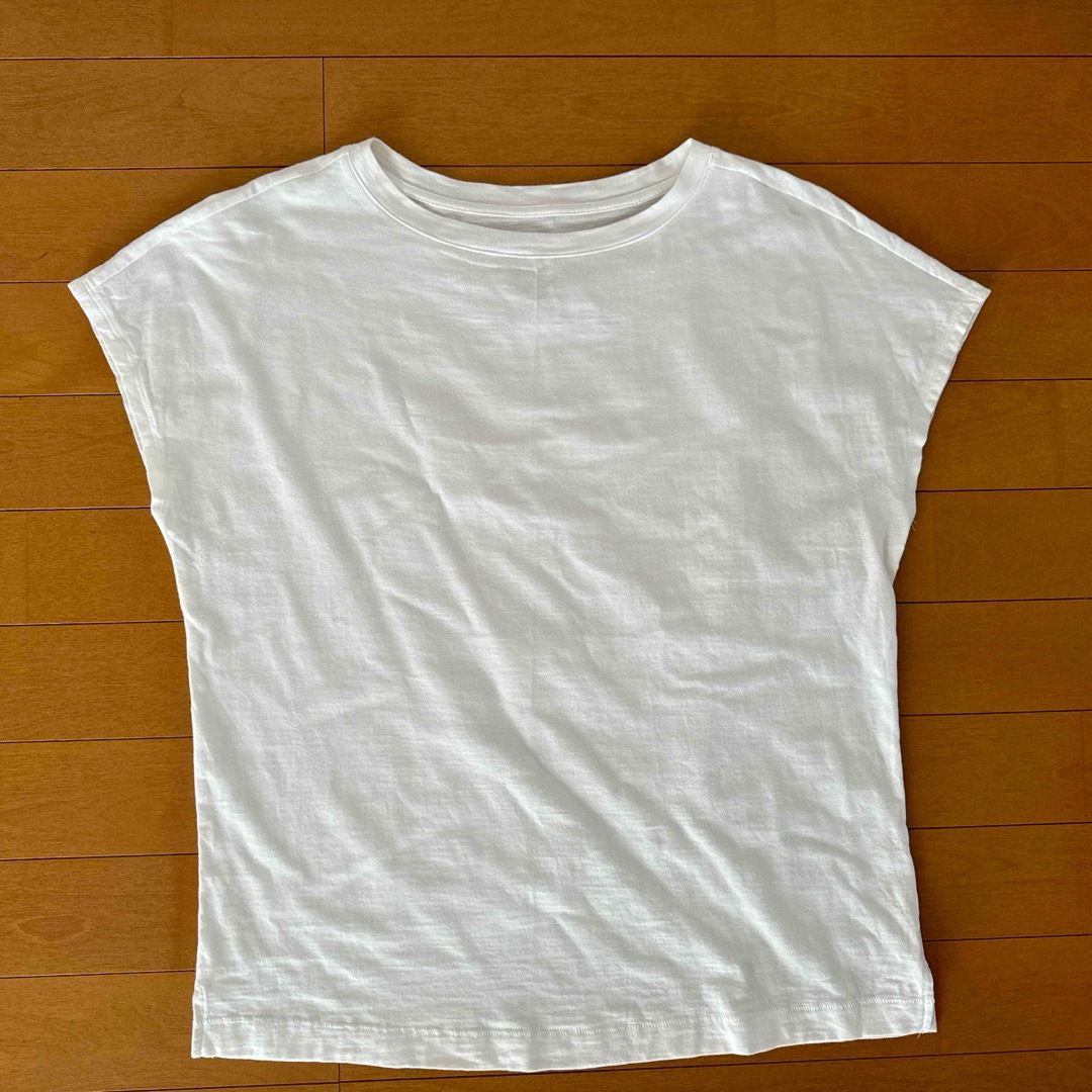 MUJI (無印良品)(ムジルシリョウヒン)の無印良品　フレンチスリーブTシャツ　L レディースのトップス(Tシャツ(半袖/袖なし))の商品写真