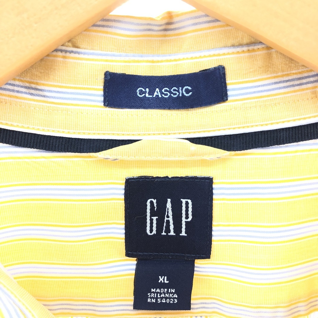 GAP(ギャップ)の古着 ギャップ GAP CLASSIC 長袖 コットンストライプシャツ メンズXXL /eaa385621 メンズのトップス(シャツ)の商品写真