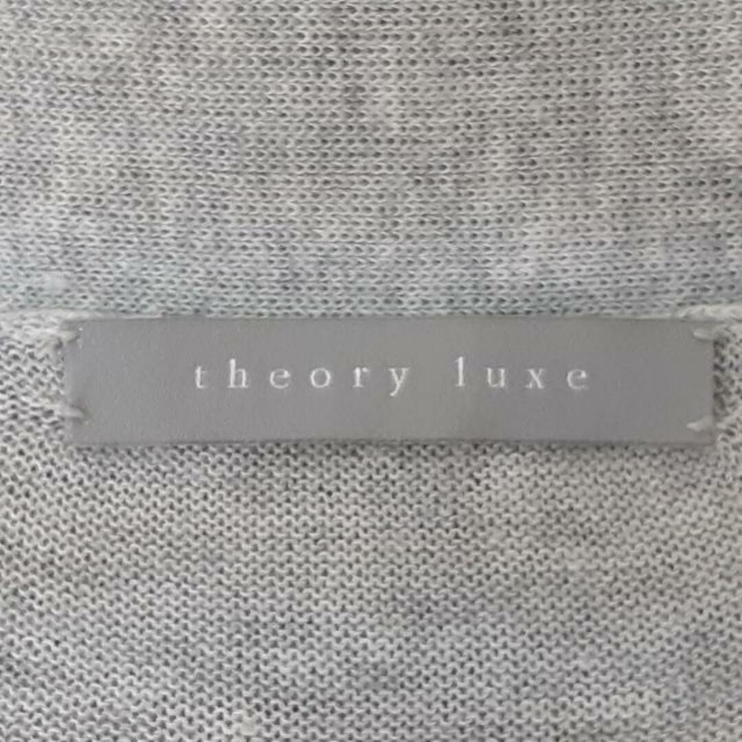 Theory luxe(セオリーリュクス)のtheory luxe(セオリーリュクス) カーディガン サイズ38 M レディース - グレー 長袖/ロング丈 レディースのトップス(カーディガン)の商品写真