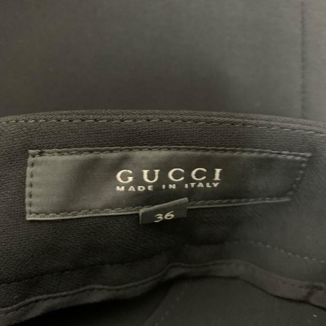 Gucci(グッチ)のGUCCI(グッチ) パンツ サイズ36 S レディース - 351538 ZCR05 黒 フルレングス レディースのパンツ(その他)の商品写真