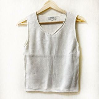 ランバンコレクション(LANVIN COLLECTION)のLANVIN COLLECTION(ランバンコレクション) ベスト サイズ38 M レディース - 白 スパンコール(ベスト/ジレ)