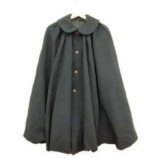 COMME des GARCONS - COMMEdesGARCONS(コムデギャルソン) ポンチョ サイズM レディース美品  - GF-C004 黒 冬物/2022AW