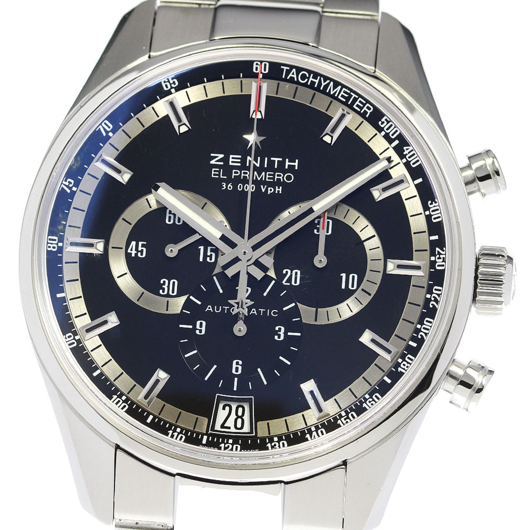 ZENITH(ゼニス)のゼニス ZENITH 03.2040.400/21.M2040 エルプリメロ 36000VPH クロノグラフ 自動巻き メンズ 良品 箱・保証書付き_813937 メンズの時計(腕時計(アナログ))の商品写真