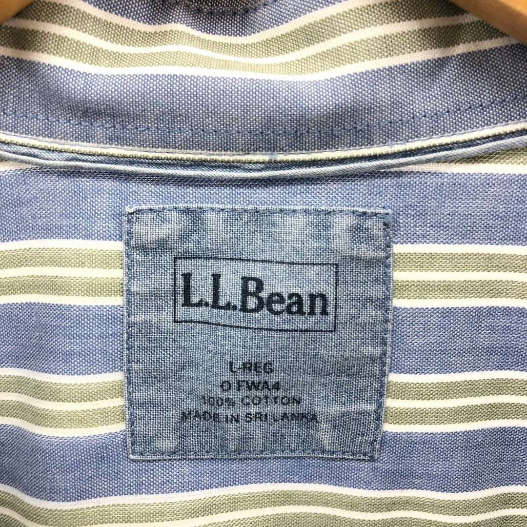 L.L.Bean(エルエルビーン)の古着 エルエルビーン L.L.Bean 長袖 ボタンダウンストライプシャツ メンズL /eaa385611 メンズのトップス(シャツ)の商品写真