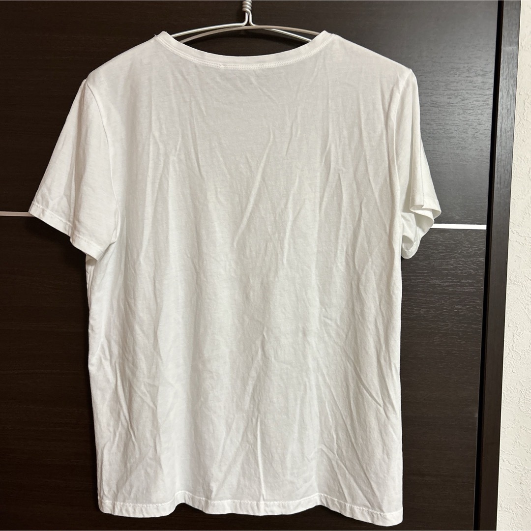 ZARA(ザラ)のGW価格！ZARA Tシャツ　白　ドット　ベージュ　可愛い レディースのトップス(Tシャツ(半袖/袖なし))の商品写真