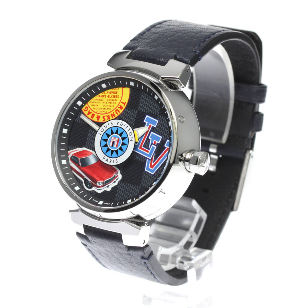 LOUIS VUITTON(ルイヴィトン)のルイ・ヴィトン LOUIS VUITTON QA163 タンブールGM ダミエ ワールドツアー クォーツ メンズ _814326 メンズの時計(腕時計(アナログ))の商品写真