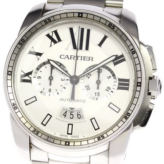 カルティエ(Cartier)のカルティエ CARTIER W7100045 カリブル ドゥ カルティエ クロノグラフ 自動巻き メンズ _795869(腕時計(アナログ))