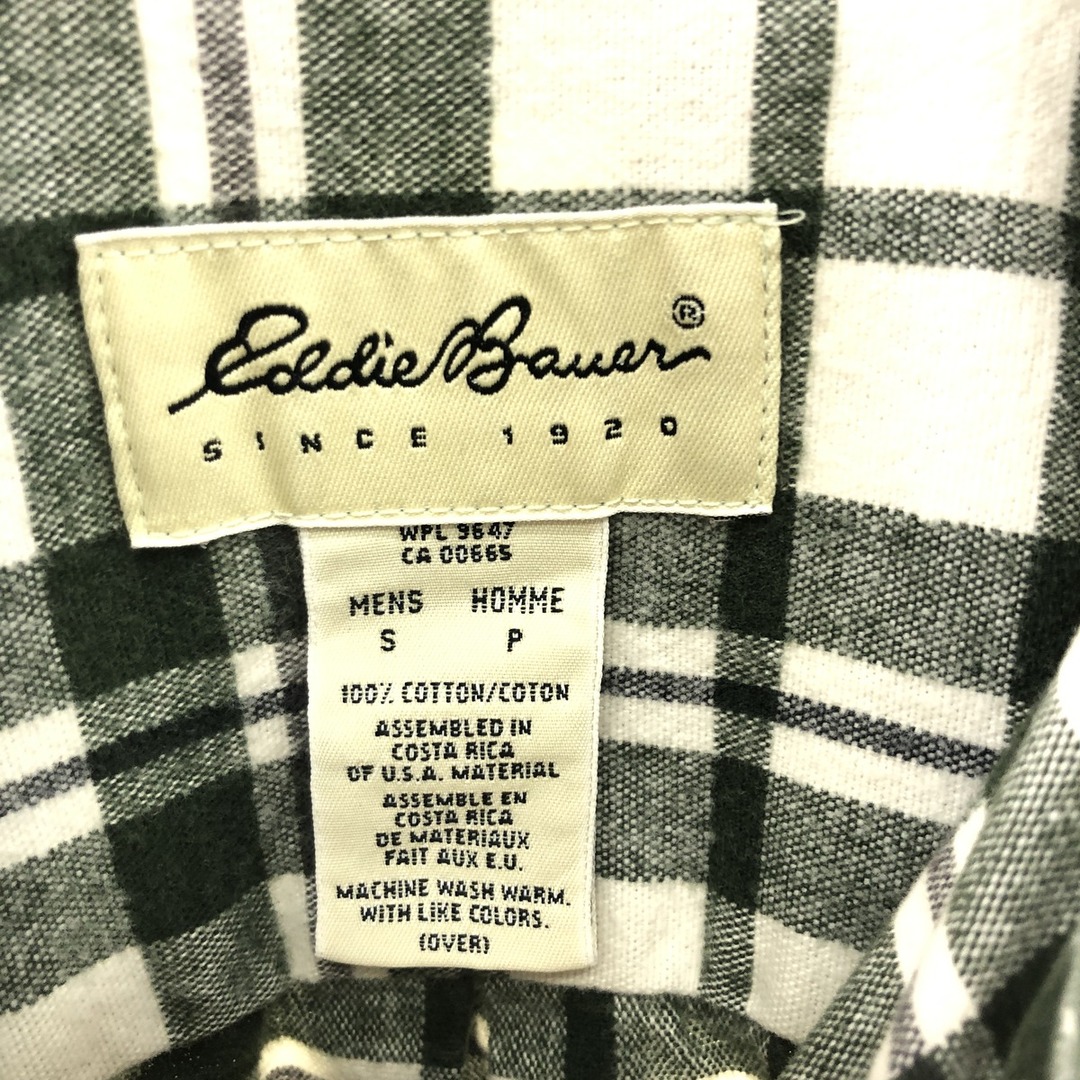 Eddie Bauer(エディーバウアー)の古着 エディーバウアー Eddie Bauer 長袖 コットンチェックシャツ メンズS /eaa385334 メンズのトップス(シャツ)の商品写真