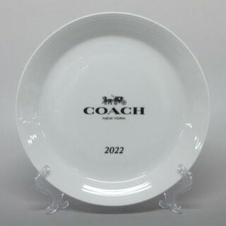 コーチ(COACH)のCOACH(コーチ) プレート新品同様  - 白×黒 2022 陶器(食器)