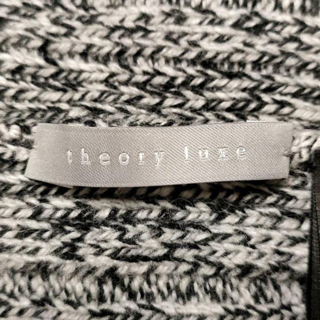 Theory luxe(セオリーリュクス)のtheory luxe(セオリーリュクス) 長袖セーター サイズ038 M レディース - グレー×黒 ハイネック カシミヤ、毛 レディースのトップス(ニット/セーター)の商品写真