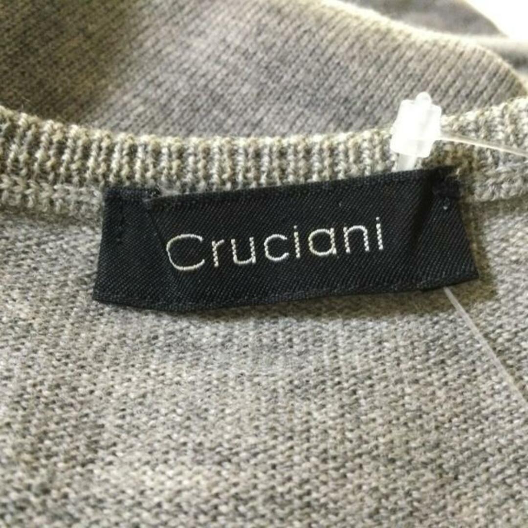 Cruciani(クルチアーニ)のCruciani(クルチアーニ) 長袖セーター サイズL メンズ美品  - グレー Vネック メンズのトップス(ニット/セーター)の商品写真