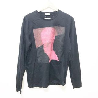 Balenciaga - BALENCIAGA(バレンシアガ) 長袖Tシャツ サイズM メンズ - 215198 TQ935 黒×ピンク クルーネック