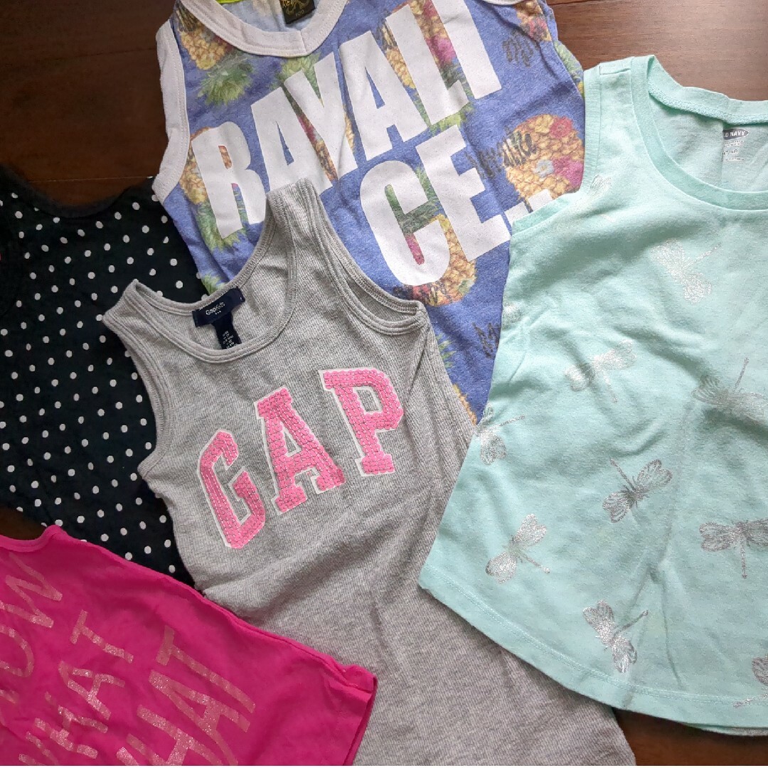 GAP(ギャップ)の100-110タンクトップセット☆gap キッズ/ベビー/マタニティのキッズ服女の子用(90cm~)(Tシャツ/カットソー)の商品写真