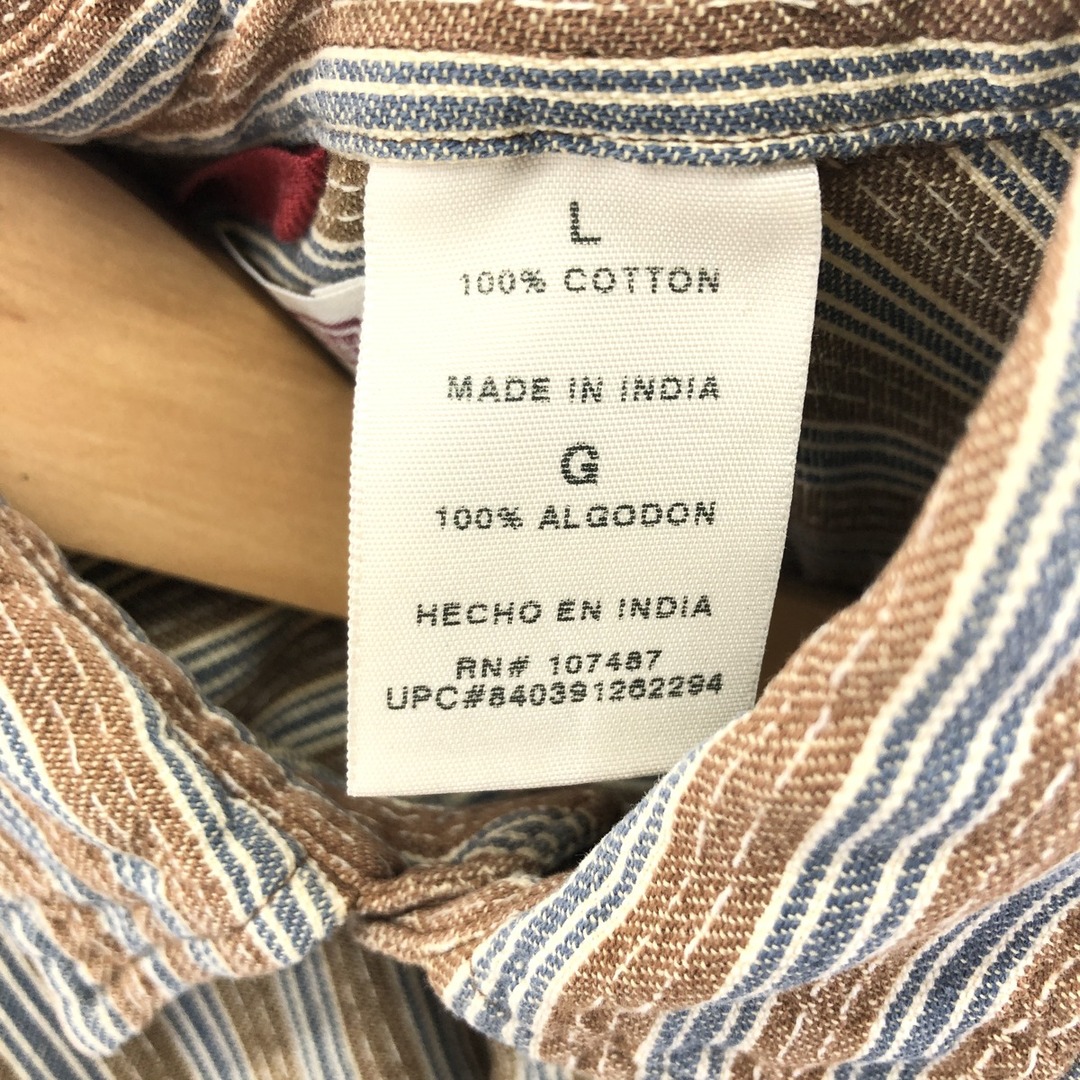 Levi's(リーバイス)の古着 リーバイス Levi's 長袖 コットンストライプシャツ メンズL /eaa385647 メンズのトップス(シャツ)の商品写真