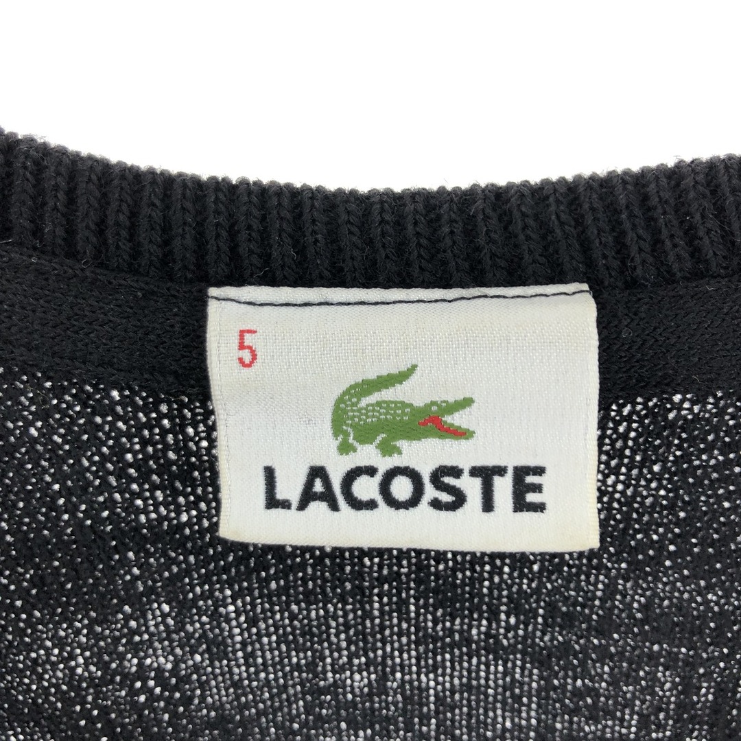 LACOSTE(ラコステ)の古着 ラコステ LACOSTE Vネック ウール×アクリルニットセーター 5 メンズL /eaa344906 メンズのトップス(ニット/セーター)の商品写真