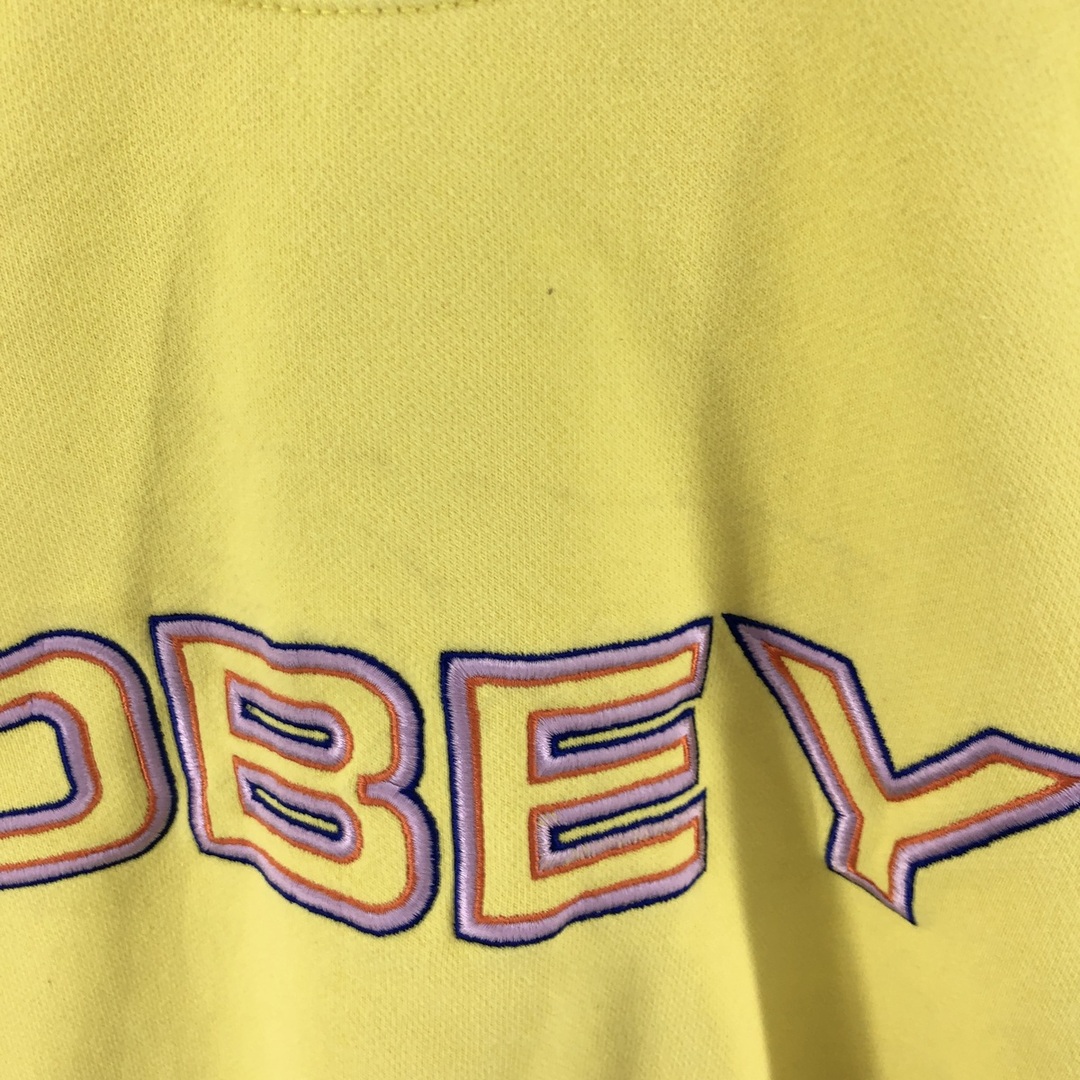 古着 OBEY ロゴスウェット トレーナー メンズM /eaa385440 メンズのトップス(スウェット)の商品写真