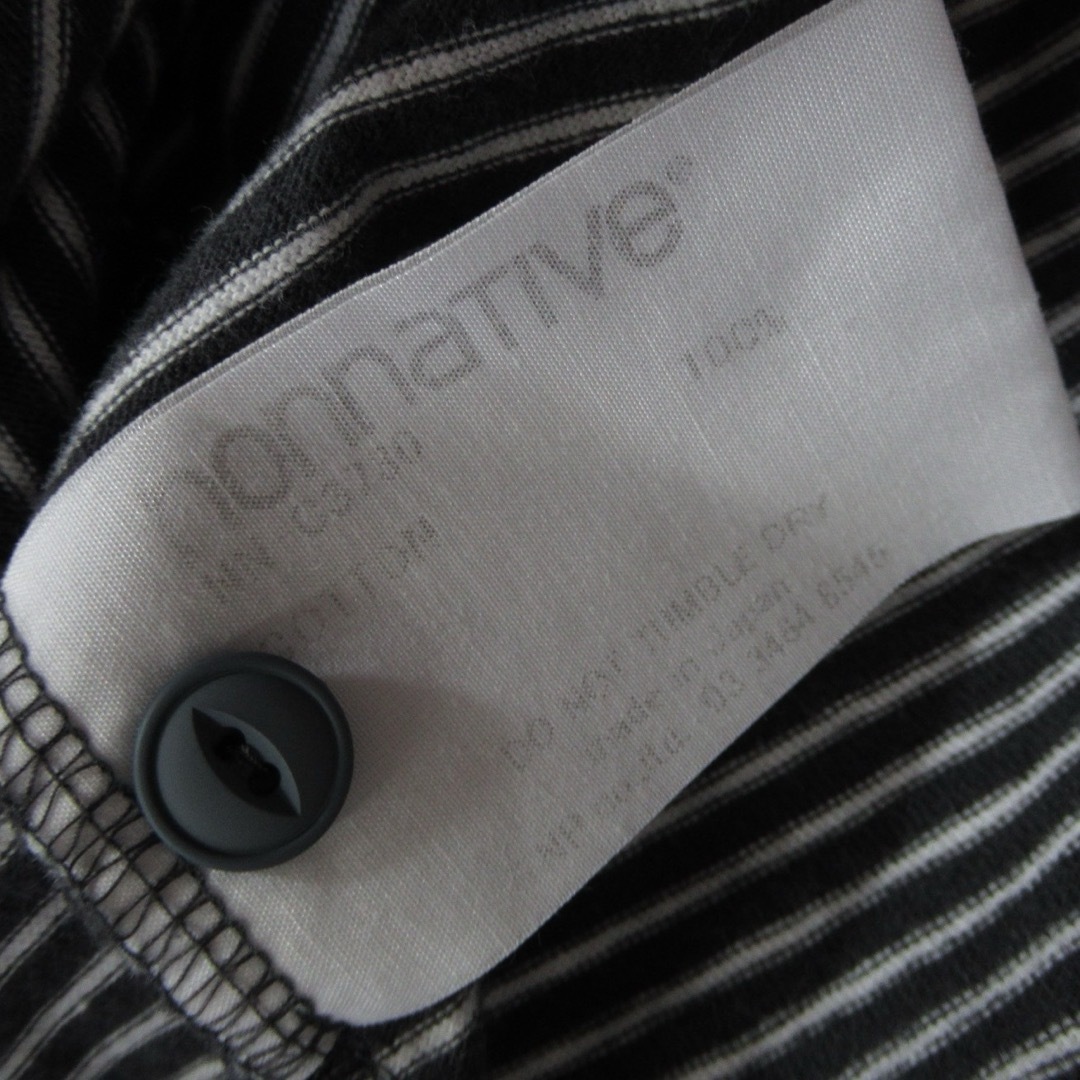 nonnative(ノンネイティブ)のnonnative コットン ボーダー ポロ シャツ グレー 半袖 トップス メンズのトップス(ポロシャツ)の商品写真